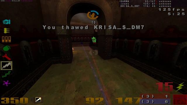 4k HDR on, Quake 3 Arena, q3dm2 map. TDM freeze. 3v3. смотреть онлайн