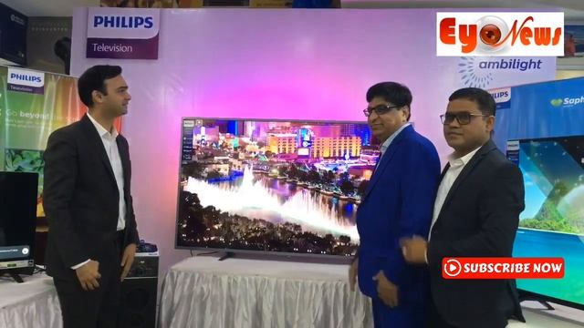 Launch of the revolutionary Philips 65” Ambilight television in Kolkata at Khosla Electronics смотреть онлайн