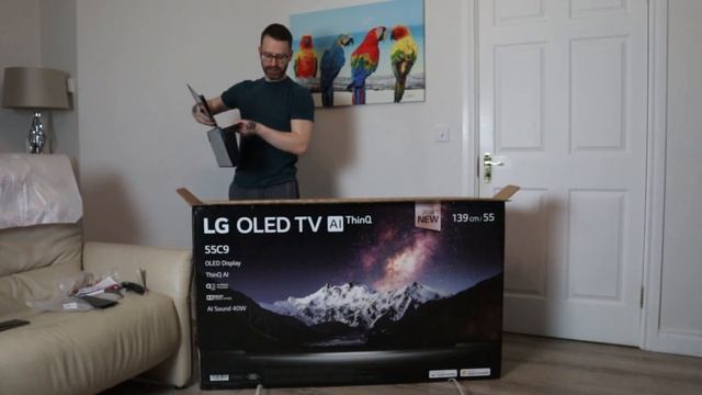 UNBOXING NEW TV LG OLED 55C9 смотреть онлайн