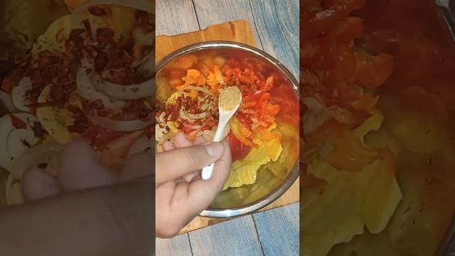 Индейка в рукаве с овощами