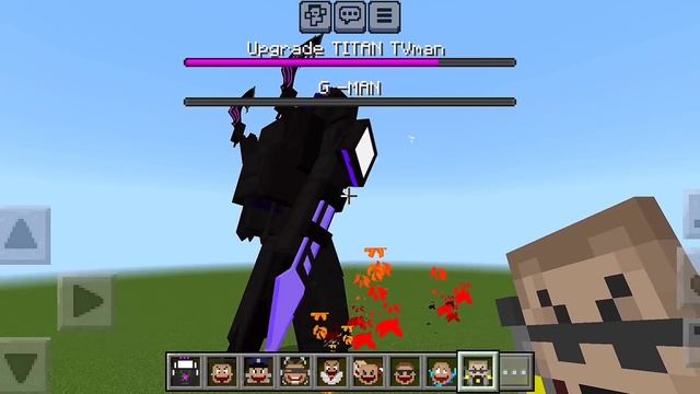 Titan TV man vs All Skibidi Toilet FIGHT IN MINECRAFT PE смотреть онлайн