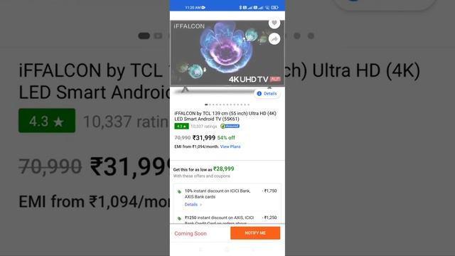 Flipkart Big Billion Day 2021 SmartTV Deals смотреть онлайн