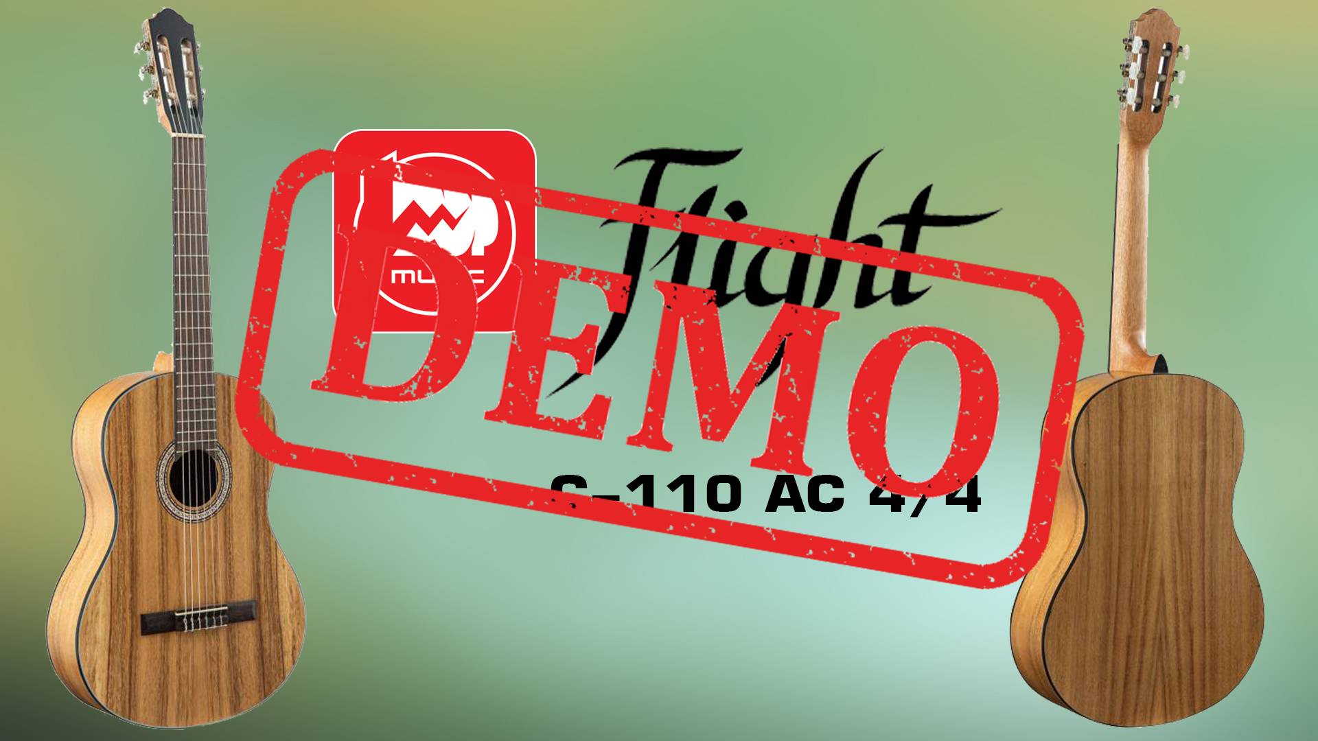 Классическая гитара FLIGHT C-110 AC 4/4 - демонстрация звучания смотреть онлайн
