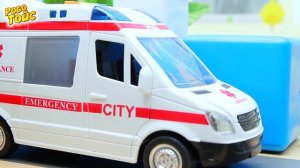 Мультики про машинки для Детей. Скорая помощь, Полицейская машина, пожарная машина