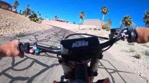 KTM 150SX with QS 138 70H V3 motor, an EM-260SP/2, 33.6AH battery,   Second test run.