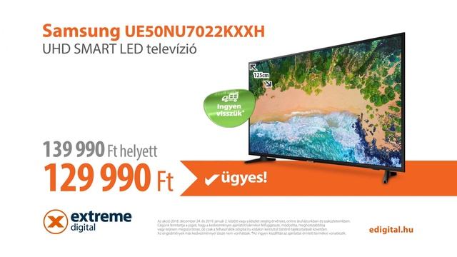 Extreme Digital - Leárazás - Samsung UE50NU7022KXXH UHD SMART LED Televízió смотреть онлайн