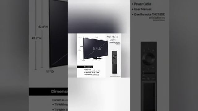 SAMSUNG 85-Inch Class Neo QLED QN85A Series - 4K UHD Quantum HDR 24x Smart TV смотреть онлайн