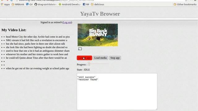 Playback via a browser and a TV Set w/ chromecast смотреть онлайн