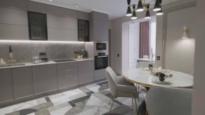 Дизайн интерьера квартиры в стиле современной классики.