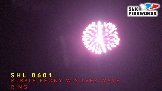 6" SHL 0601 Purple peony with silver wave ring L смотреть онлайн