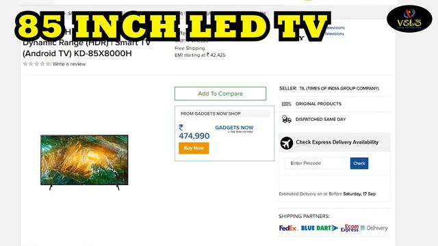 85 INCH LED TV BEST PRICE VELS TV смотреть онлайн