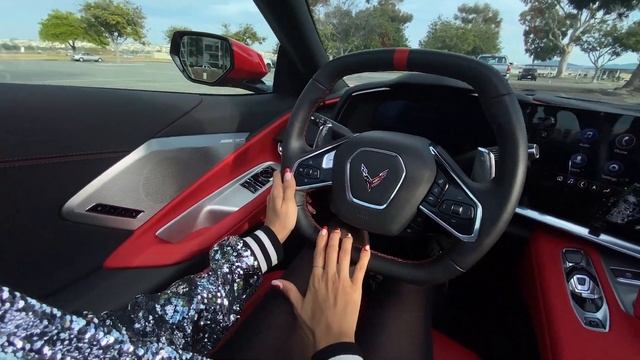 sexy red corvette stingray | Her Drive in Style смотреть онлайн