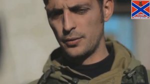 Гиви. Интервью под градом. Летят осколки / Givi. Interview under a hail. Shards fly. Donetsk