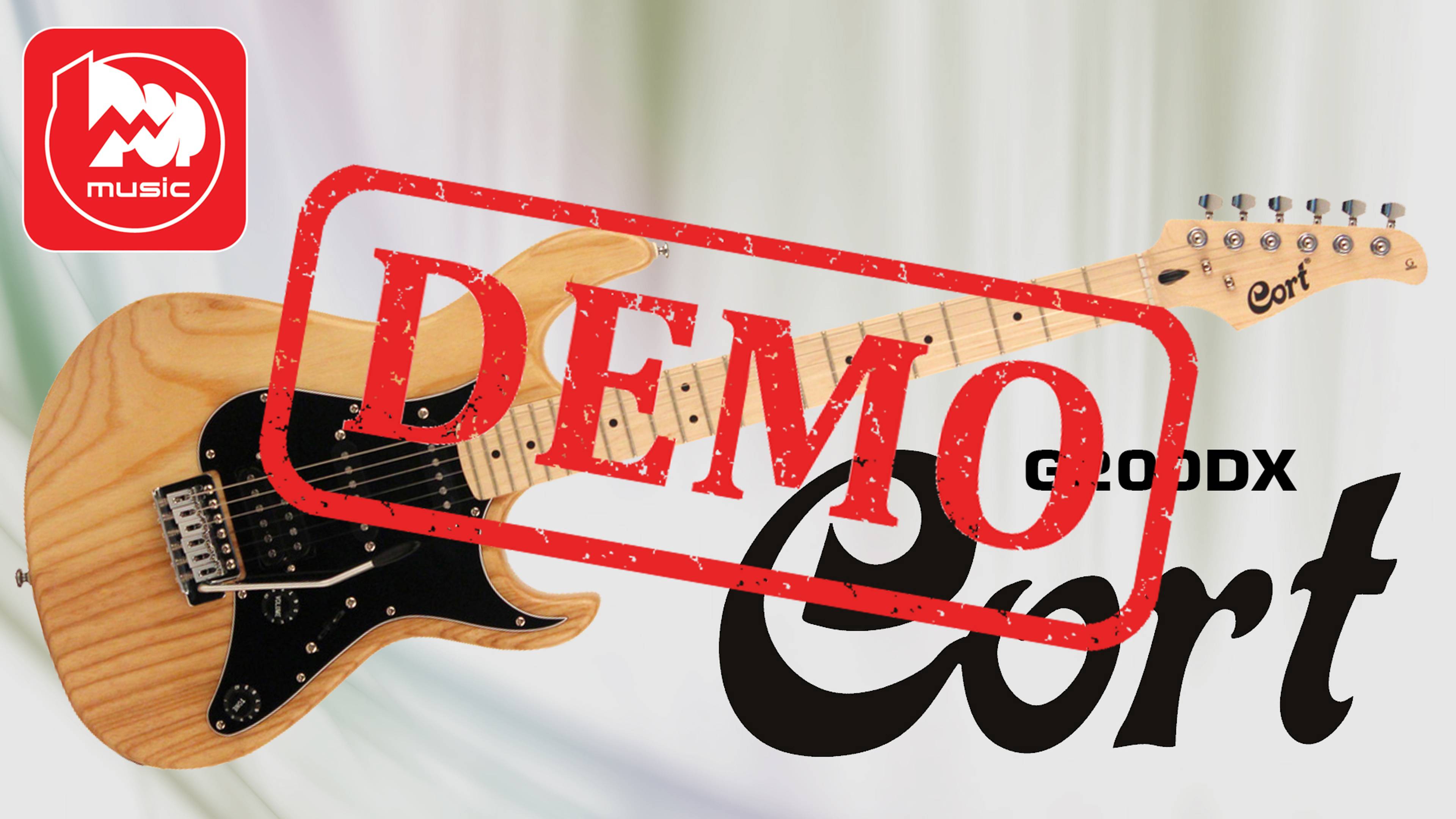 Электрогитара CORT G200DX NAT - демонстрация звучания смотреть онлайн