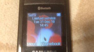 Samsung SGH-C180 - On, low battery, off (Happy New Year!)