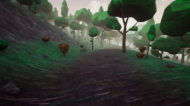 Hand-Painted Abstract Textures - (Gameplay View) 3D Forest Environment смотреть онлайн