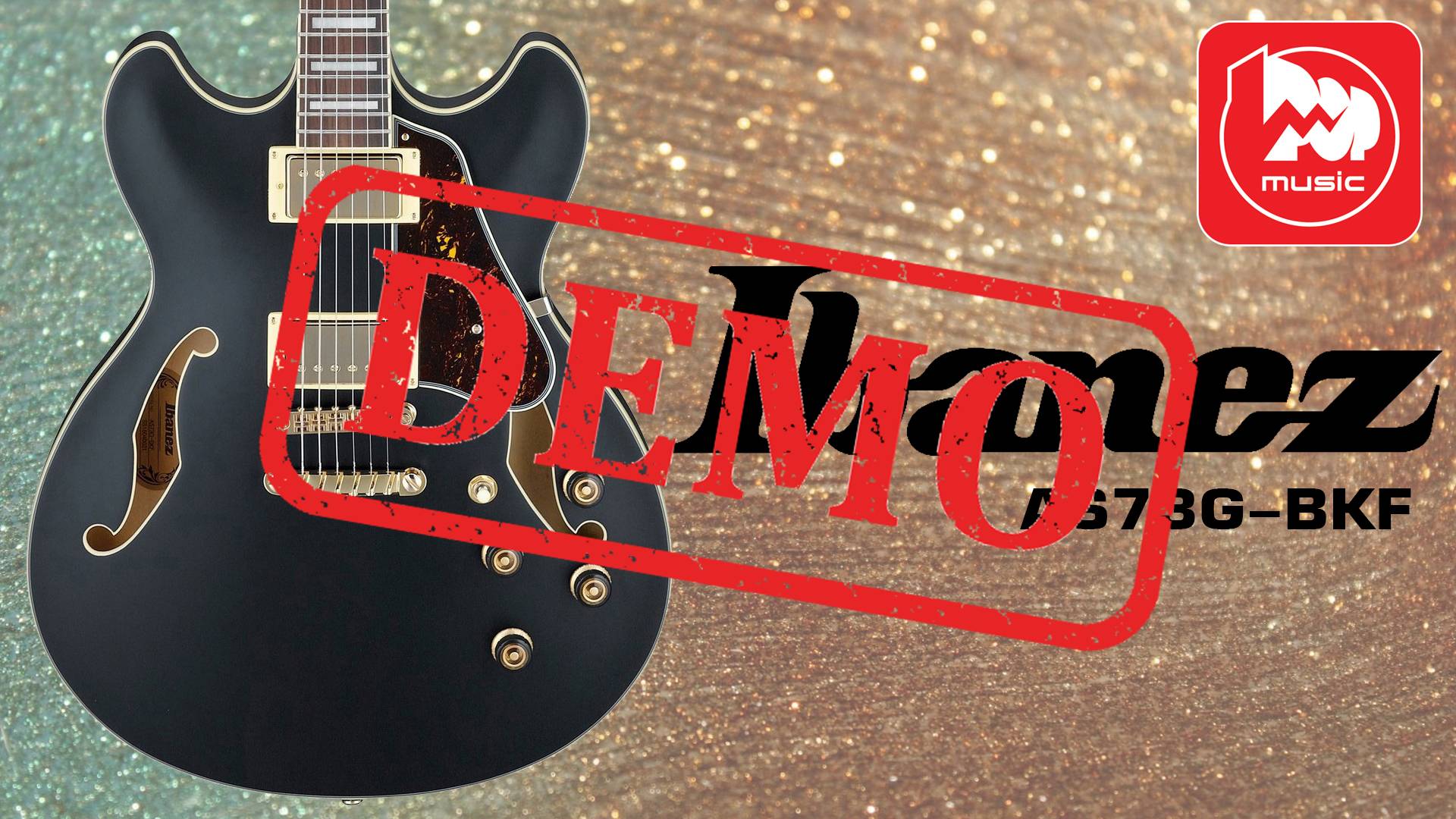 Полуакустика IBANEZ AS73G-BKF - демонстрация звучания смотреть онлайн