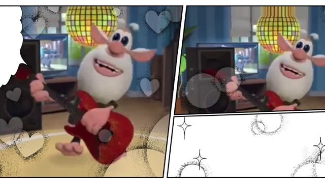 Буба играет на гитаре. Анимация смотреть онлайн