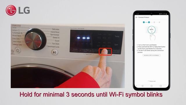 [LG ThinQ + Washing Machine] - How to connect your LG Washing Machine to LG ThinQ (Android phone) смотреть онлайн