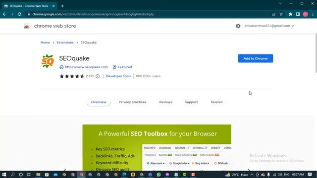 SEO quake extension add to chrome browser смотреть онлайн