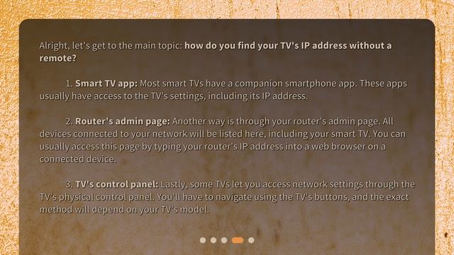 How to find the TV IP address without a remote? смотреть онлайн