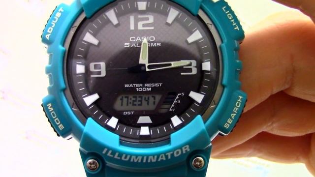 Часы Casio Illuminator AQ-S810WC-3A - Инструкция, как настроить от PresidentWatches.Ru смотреть онлайн