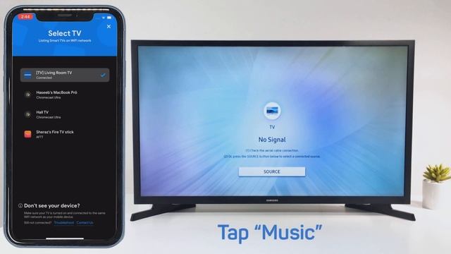 How to Cast Music to Samsung TV from iPhone or iPad смотреть онлайн