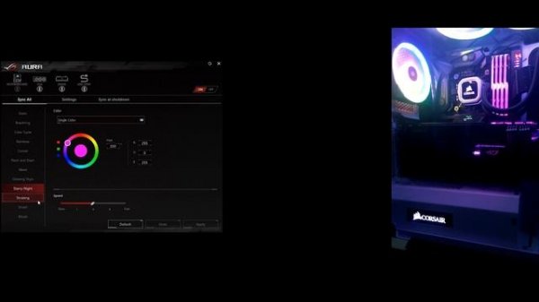 ASUS Aura Sync Light Show ( G.Skill TridentZ RGB Inside )