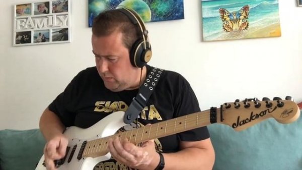 Jackson X Series Adrian Smith SDX MN Snow White-The evil that man do solo