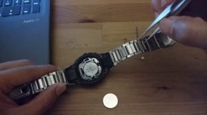 Casio AE2000 Watch Battery Change Time Lapse