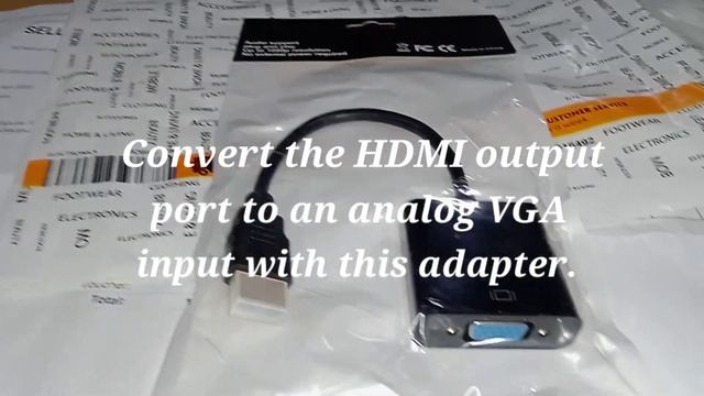 Convert the HDMI output port to an analog VGA input смотреть онлайн
