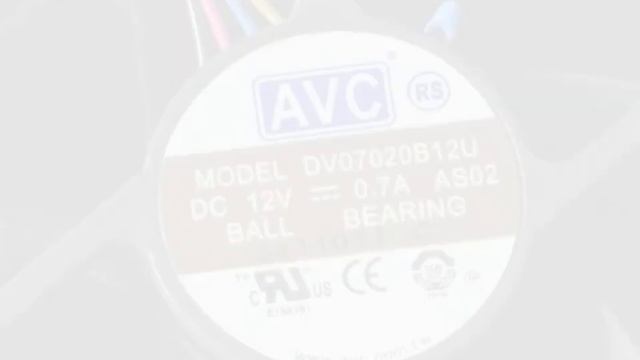 AVC DV07020B12U 12V 0.7A 4wires cooling fan смотреть онлайн