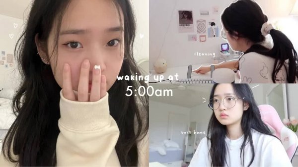 Waking up at 5AM vlog： back home, deep cleaning my room, getting my life together, productive days