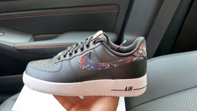 Nike Air Force 1 '07 Black Floral shoes смотреть онлайн