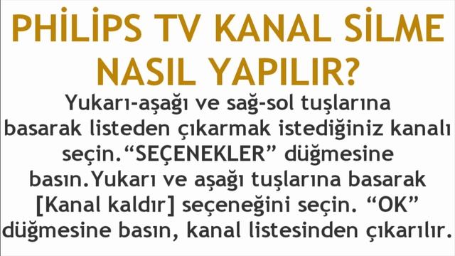 Philips TV Kanal Silme Nasıl Yapılır? смотреть онлайн