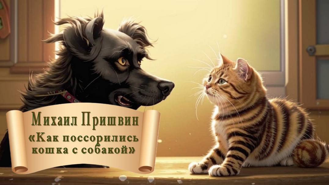 Михаил Пришвин "Как поссорились кошка с собакой" смотреть онлайн