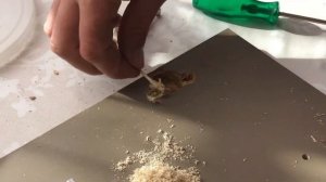 How to repair with poxipol mixed with wood