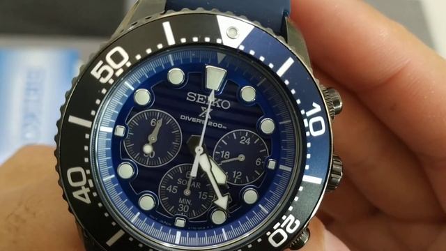 REVEW: Relógio Seiko SSC701 Solar Prospex Save The Ocean Black e dial Azul 200M - Thauro Relógios смотреть онлайн