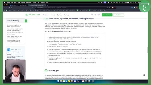 How to Update Browser on Samsung Smart TV (Tutorial) смотреть онлайн