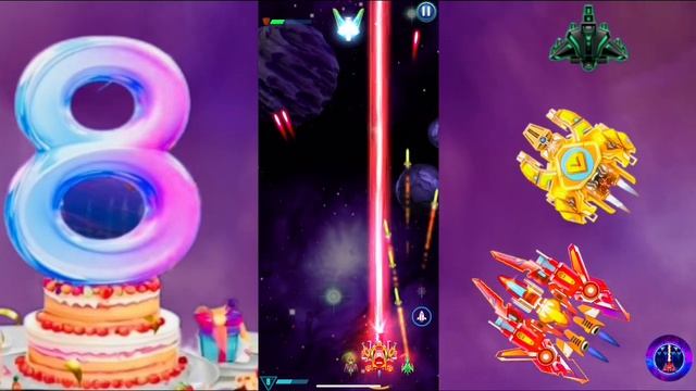 Happy 8th Birthday Event Galaxy Attack : Alien Shooter GAAS Lvl 9 смотреть онлайн