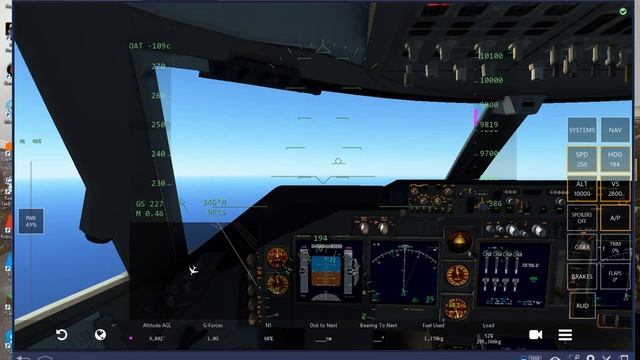 Полет на бойнге 747-400 Москва-Владивасток FLIGHT 6789 TAKE OFF смотреть онлайн