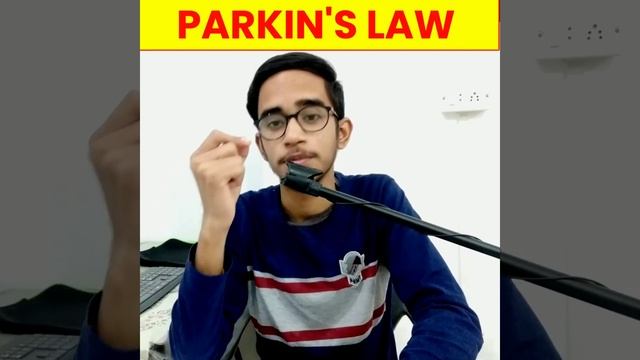 Parkinson's Law For YouTubers || Parkinson's Law In Hindi || Parkinson's Law Time Management #short смотреть онлайн