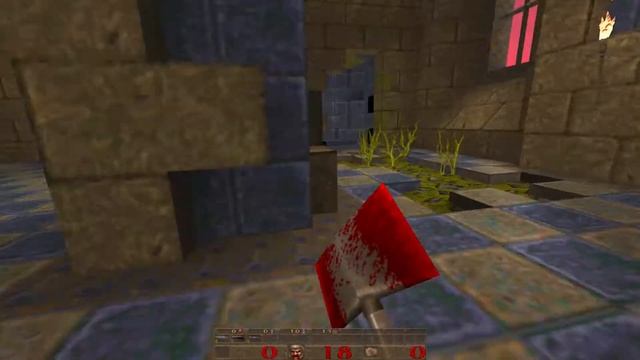 Quake Singleplayer - Quoth - Remix of the Damned (e1m2quoth) смотреть онлайн
