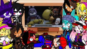 Фнаф реагирует на Пять нохче с Фредди Руг дейс | Гача клуб |