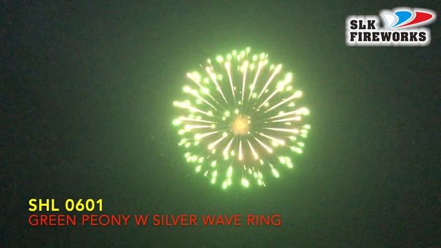 6" SHL 0601 Green peony with silver wave ring L смотреть онлайн