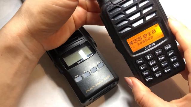 Рация Alinco DJ-A446 и  Alinco Vx-50. Сравнение