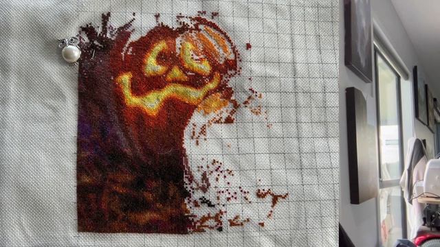 Flosstube #26 WIP UPDATE 15,195 stitches in last 2 weeks. смотреть онлайн