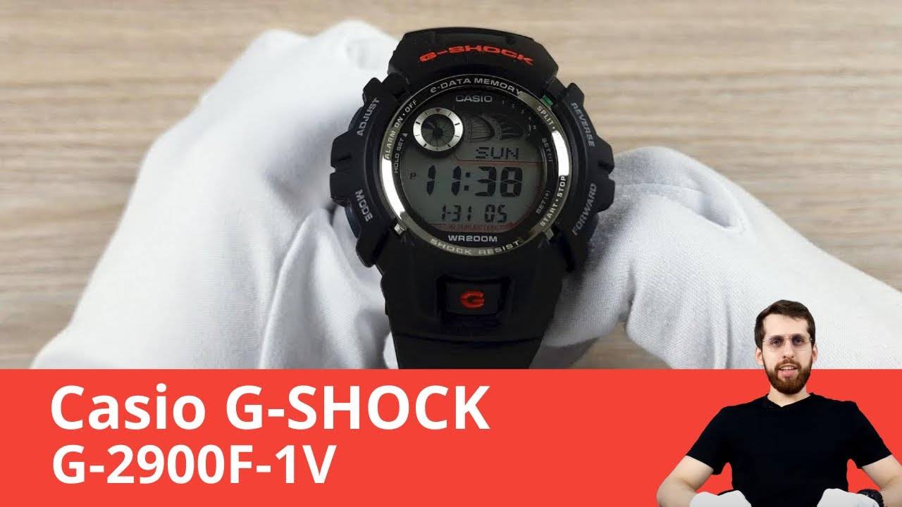 Часы Casio G-SHOCK G-2900F-1V смотреть онлайн
