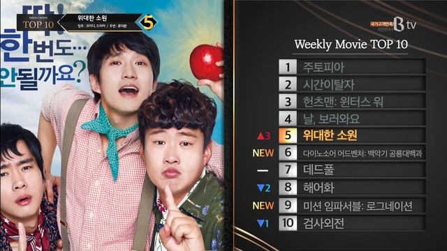 B tv 5월 셋째주 영화 위클리 Top10 смотреть онлайн