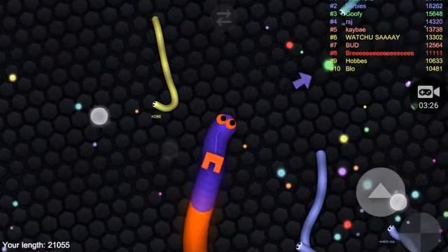 Slither.io 23K SCORE!!! SUPER SNAKE!!! (Gameplay HD by Android Games TV - Game Screen Recorder) смотреть онлайн